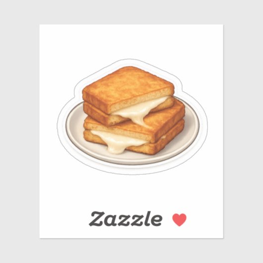 Mozarella bij Carrozza Sticker (Vel)