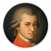 MOZART 1-1/2 inch keramische trekknop Keramische Knop (Voorkant)