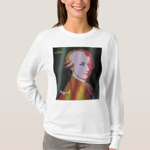 Mozart avec T-shirt graphique "J'aime"