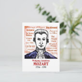 Mozart Briefkaart (Staand voorkant)