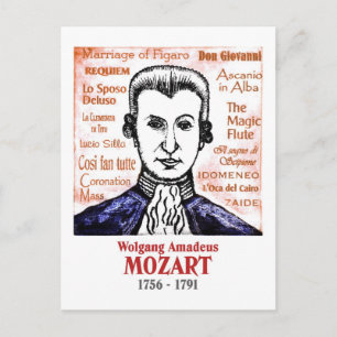 Mozart Briefkaart