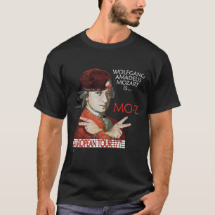 Mozart European Tour Shirt (Dark Front van Mannen)