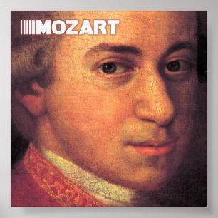 Mozart Fine Art op Canvas Poster