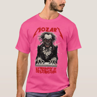 Mozart Funny Heavy-Metal Shirten Klassieke Muziek  T-shirt