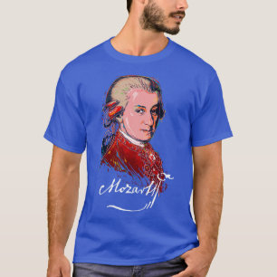 Mozart Kleurrijk Portret MuziekKlassiekePiano 1 T-shirt