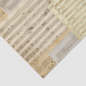 Mozart Music Manuscript Medley Tissuepapier (Detail)