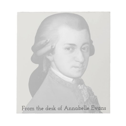 Mozart Notitieblok (Voorkant)