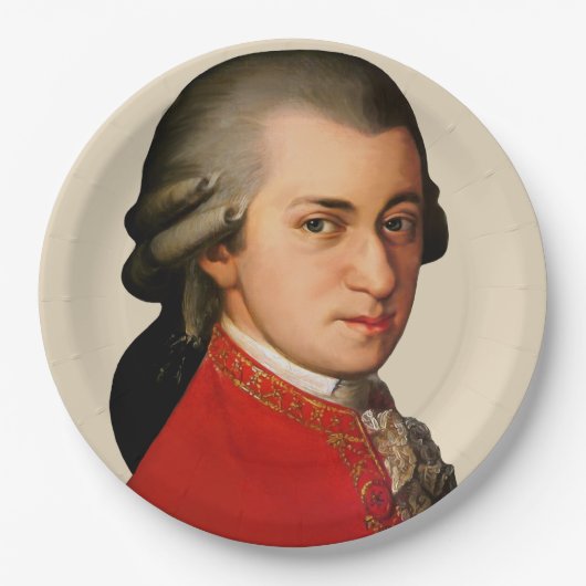 Mozart Papieren Bordje (Voorkant)
