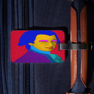 Mozart pop Art Bagagelabel