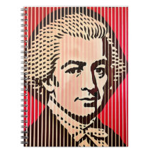 Mozart Portret in BAUHAUS optische illusie stijl