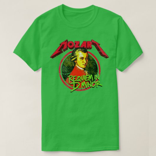 Mozart Requiem in D Minder Onderdruk T-shirt (Design voorkant)