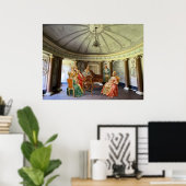 Mozart speelt klavecimbel poster (Thuiskantoor)