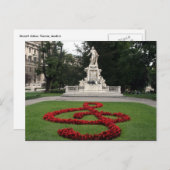 mozart standbeeld briefkaart (Voorkant / Achterkant)