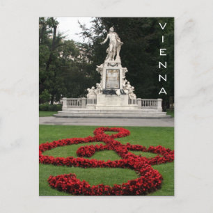 mozart standbeeld wenen briefkaart
