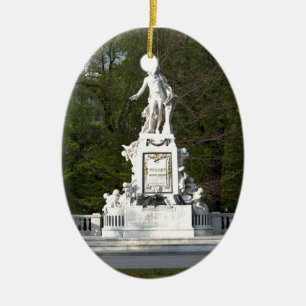 Mozart Statue Keramisch Ornament