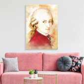 Mozart sur toile - Style aquarelle (Insitu(Salon))