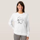 Mozart T-Shirt - Roze - Lange hoes - Fine Jersey (Voorkant volledig)