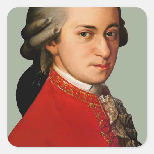 mozART Vierkante Sticker (Voorkant)