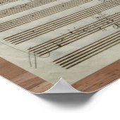 Mozart Violin Concerto Manuscript Poster (Hoek)