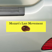Mozarts last Movement Hilarious Gifts Bumpersticker (Op auto)