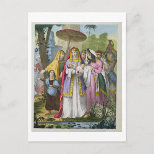 Mozes Bewaard door de dochter van de Farao, van ee Briefkaart