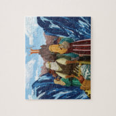 Mozes deelt de rode Zee puzzel Legpuzzel (Verticaal)