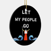 Mozes deelt het rode Zee Joodse vrouwen Man passov Keramisch Ornament (Rechts)