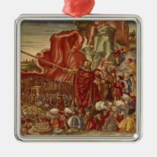 Mozes die het Rode Zee ontleden Metalen Ornament