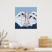 Mozes die het rode zee ontleden poster (Keuken)