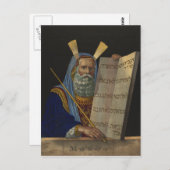 Mozes door Henry Schile 1874 Briefkaart (Voorkant / Achterkant)