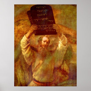 Mozes en de 10 geboden poster