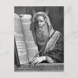 Mozes en de tien geboden briefkaart