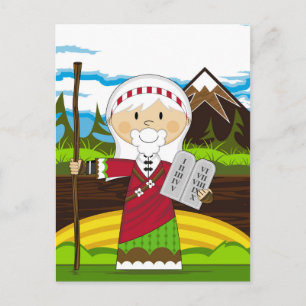 Mozes en de Tien Geboden Briefkaart