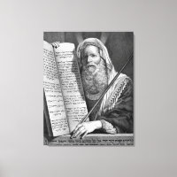"Mozes en de Tien Geboden" canvas print