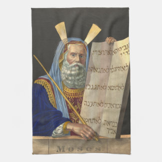 "Mozes en de Tien Geboden" keukenhanddoek