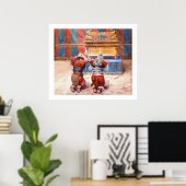 Mozes en Jozua in de Tabernakel door James Tissot Poster (Thuiskantoor)