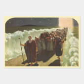 Mozes kruising van het Rode Zee,  religie Inpakpapier Vel (Voorkant 3)