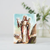 Mozes met de tabellen van het briefkaart van de we (Staand voorkant)