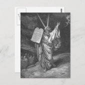 Mozes op de berg Sinai Briefkaart (Voorkant / Achterkant)