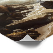 Mozes splijten van het Zee - Religieus Poster (Hoek)