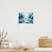 Mozes Splitsing van de Rode Zee, , Schetsen, Overt Poster (Keuken)