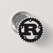 Mozilla Rust Button (Voorkant /achterkant)