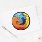 Mozilla-Sticker Ronde Sticker (Envelop)