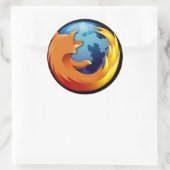 Mozilla-Sticker Ronde Sticker (Tas)