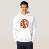 Mozzarella Pizza Hoodie (Voorkant volledig)