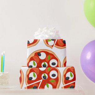 Mozzarella Pizza met Tomaat en Basilicum Cadeaupapier