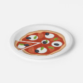 Mozzarella Pizza Papieren Bordje (Gekanteld)