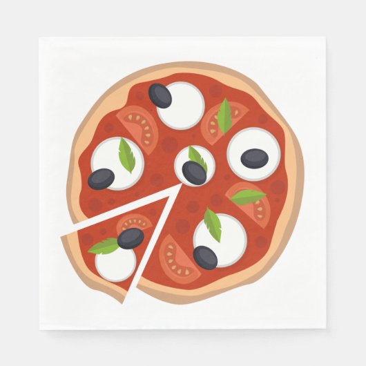 Mozzarella Pizza Servet (Voorkant)