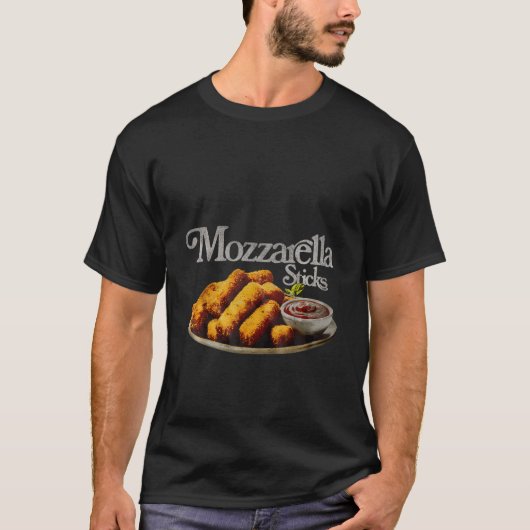 Mozzarella Sticks 90's Shirt Mozzarella Stick Lief (Voorkant)