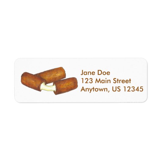 Mozzarella Sticks Cheese Junk Food Labels (Voorkant)